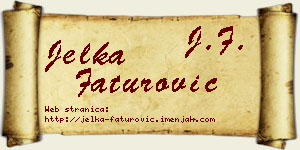 Jelka Faturović vizit kartica